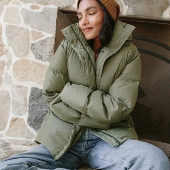 Jenni Kayne Hooded Down Puffer Jacket Medium - Picture 8 of 15